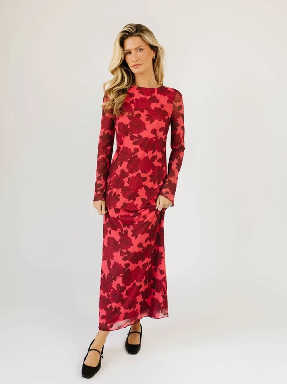 Pretty Garbage Holland Floral Maxi Dress with Bell Sleeves